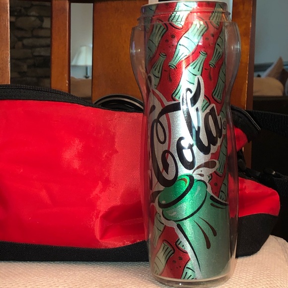 CocaCola cooler, reindeer plush, & tumbler cup set - Picture 7 of 11